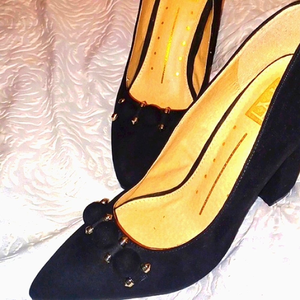 Proper Suede Heel Pumps